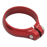 Maxbell Ultralight Bicycle Bike Seatpost Clamp Fixed Seat Post Tube Clip  Red	34.9