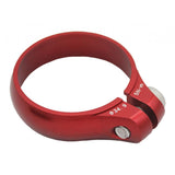 Maxbell Ultralight Bicycle Bike Seatpost Clamp Fixed Seat Post Tube Clip  Red	34.9