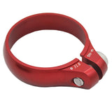 Maxbell Ultralight Bicycle Bike Seatpost Clamp Fixed Seat Post Tube Clip  Red	31.8