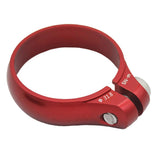 Maxbell Ultralight Bicycle Bike Seatpost Clamp Fixed Seat Post Tube Clip  Red	31.8