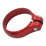 Maxbell Ultralight Bicycle Bike Seatpost Clamp Fixed Seat Post Tube Clip  Red	31.8