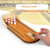 Maxbell Mini Bowling Game Board Game Finger Play Children Developmental Toys