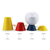 Maxbell 4pcs/Set Durable Golf Rubber Tees Winter Foggy Day Tee Set Golf Training Aid