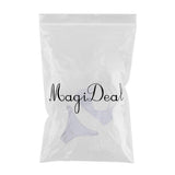 Maxbell Women Detachable Padded Push Up Bikini Set Two Piece Swimsuit White L
