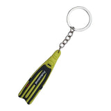 Maxbell Scuba Diving Fins Flippers Key Chain Holder Keyring Keychain  Yellow