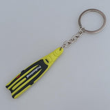 Maxbell Scuba Diving Fins Flippers Key Chain Holder Keyring Keychain  Yellow