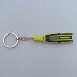 Maxbell Scuba Diving Fins Flippers Key Chain Holder Keyring Keychain  Yellow