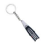 Maxbell Scuba Diving Fins Flippers Key Chain Holder Keyring Keychain  White