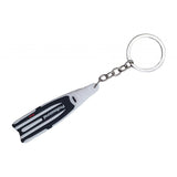 Maxbell Scuba Diving Fins Flippers Key Chain Holder Keyring Keychain  White