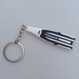 Maxbell Scuba Diving Fins Flippers Key Chain Holder Keyring Keychain  White