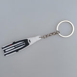 Maxbell Scuba Diving Fins Flippers Key Chain Holder Keyring Keychain  White