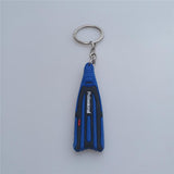 Maxbell Scuba Diving Fins Flippers Key Chain Holder Keyring Keychain  Blue