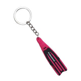 Maxbell Scuba Diving Fins Flippers Key Chain Holder Keyring Keychain  Pink