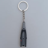 Maxbell Scuba Diving Fins Flippers Key Chain Holder Keyring Keychain  Gray