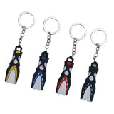 Maxbell Novelty Mini Dive Fins Flippers Key Chain Holder Key Ring Keychain Yellow