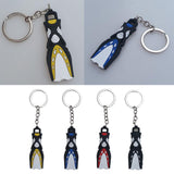 Maxbell Novelty Mini Dive Fins Flippers Key Chain Holder Key Ring Keychain Yellow