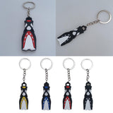 Maxbell Novelty Mini Dive Fins Flippers Key Chain Holder Key Ring Keychain Yellow