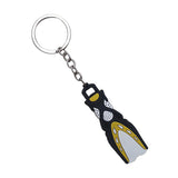 Maxbell Novelty Mini Dive Fins Flippers Key Chain Holder Key Ring Keychain Yellow