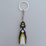 Maxbell Novelty Mini Dive Fins Flippers Key Chain Holder Key Ring Keychain Yellow