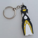 Maxbell Novelty Mini Dive Fins Flippers Key Chain Holder Key Ring Keychain Yellow