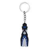 Maxbell Novelty Mini Dive Fins Flippers Key Chain Holder Key Ring Keychain Blue