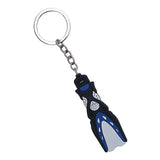 Maxbell Novelty Mini Dive Fins Flippers Key Chain Holder Key Ring Keychain Blue