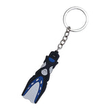 Maxbell Novelty Mini Dive Fins Flippers Key Chain Holder Key Ring Keychain Blue