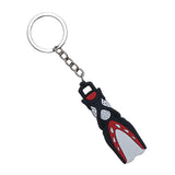 Maxbell Novelty Mini Dive Fins Flippers Key Chain Holder Key Ring Keychain Red