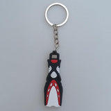 Maxbell Novelty Mini Dive Fins Flippers Key Chain Holder Key Ring Keychain Red