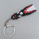 Maxbell Novelty Mini Dive Fins Flippers Key Chain Holder Key Ring Keychain Red