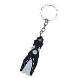Maxbell Novelty Mini Dive Fins Flippers Key Chain Holder Key Ring Keychain Black