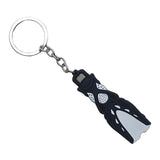 Maxbell Novelty Mini Dive Fins Flippers Key Chain Holder Key Ring Keychain Black
