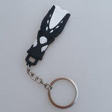 Maxbell Novelty Mini Dive Fins Flippers Key Chain Holder Key Ring Keychain Black