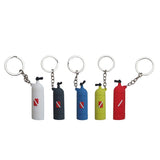 Maxbell Novelty Mini Diving Tank Key Chain Holder Dive Flag Keyring Keychain Gray