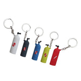 Maxbell Novelty Mini Diving Tank Key Chain Holder Dive Flag Keyring Keychain Gray