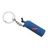 Maxbell Novelty Mini Diving Tank Key Chain Holder Dive Flag Keyring Keychain Blue