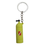 Maxbell Novelty Mini Diving Tank Key Chain Holder Dive Flag Keyring Keychain Yellow