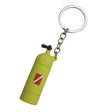 Maxbell Novelty Mini Diving Tank Key Chain Holder Dive Flag Keyring Keychain Yellow