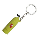 Maxbell Novelty Mini Diving Tank Key Chain Holder Dive Flag Keyring Keychain Yellow