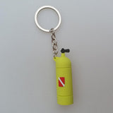 Maxbell Novelty Mini Diving Tank Key Chain Holder Dive Flag Keyring Keychain Yellow