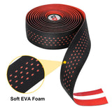 Maxbell 2Pcs Bicycle Handlebar Tape PU Leather Fishing Rod Wrap End Plugs Assorted