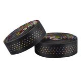 Maxbell 2Pcs Bicycle Handlebar Tape PU Leather Fishing Rod Wrap End Plugs Assorted
