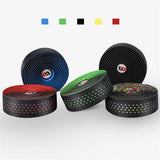 Maxbell 2Pcs Bicycle Handlebar Tape PU Leather Fishing Rod Wrap End Plugs Green
