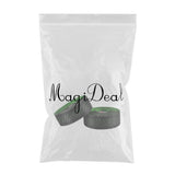 Maxbell 2Pcs Bicycle Handlebar Tape PU Leather Fishing Rod Wrap End Plugs Green