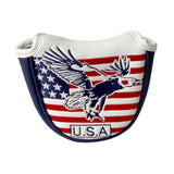 Maxbell PU Golf Club Rescue Head Cover Golf Putters Headcover America Flag