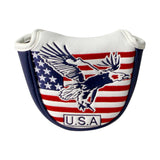 Maxbell PU Golf Club Rescue Head Cover Golf Putters Headcover America Flag