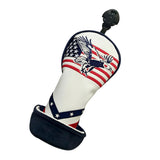 Maxbell PU Golf Woods Headcover 460cc Driver Hybird Rescue Wood Head Cover Protector