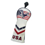 Maxbell PU Golf Woods Headcover 460cc Driver Hybird Rescue Wood Head Cover Protector