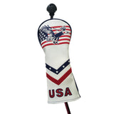 Maxbell PU Golf Woods Headcover 460cc Driver Hybird Rescue Wood Head Cover Protector