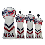 Maxbell 4pcs/Set Golf Headcover 460cc Driver Wood Head Cover with No. Tag